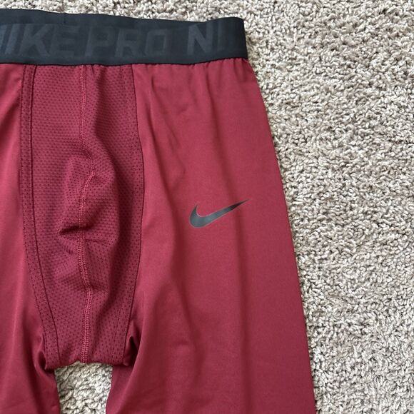 Nike Pro Hyperstrong Kyrie Irving Custom Issued Mens M Compression Pants Red - Picture 3 of 6